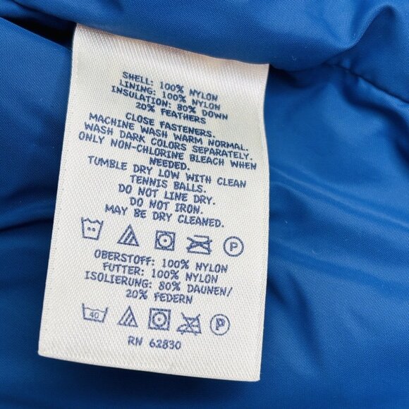 Lands' End Boys Size Small 8 Navy Blue Down Snap Front Puffer Vest Kids - Picture 4 of 5